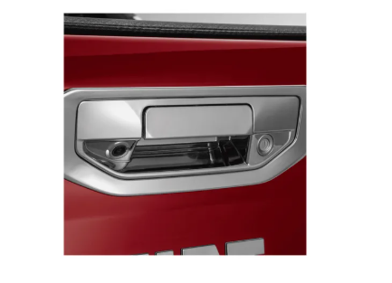 MOLDURA PARA MANIJA DE PUERTA DE CAJA CROMADA